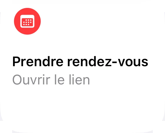 Prendre rendez-vous