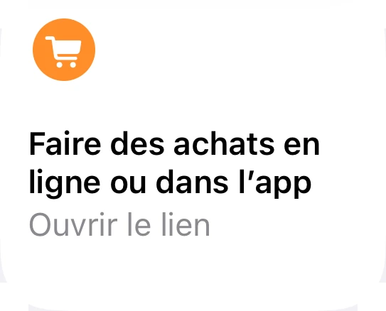 Faire des achats en ligne ou dans l’app